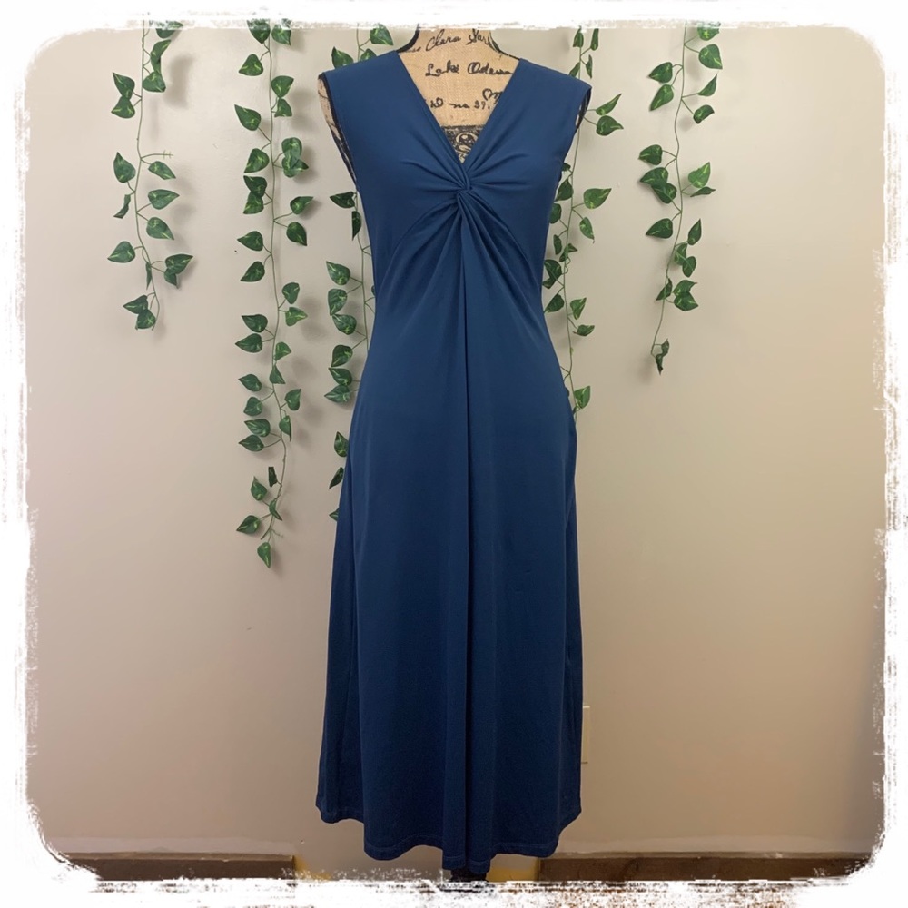 Patagonia Blue Shortsleeved Dress Spandex Blend L